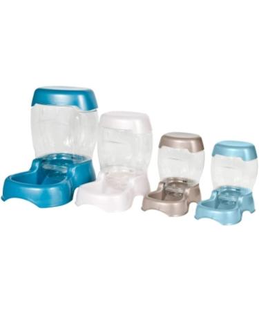 Petmate Pet Caf Feeder 3 lbs - Pearl Silver | Convenient Automatic Pet Feeding Solution - Buy Online on SooperMarket.com