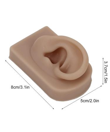 Reusable Human Ear Model - Right Ear for Piercing Training & Display (Brown) - Buy Online on SooperMarket.com