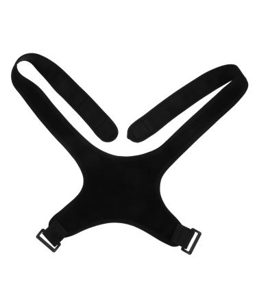 Gatuida Belt Holder Brace Shoulder Rest Straightener Men Women Posture Band Black Polyester