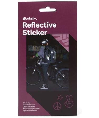 Satch Reflective Sticker Set - Youth Unisex Purple - 7 Self-Adhesive Removable Highly Reflective Stickers for Safety - Buy Online on SooperMarket.com