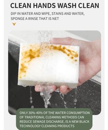 Dr.WOW Magic Sponge Eraser 50 Pcs/lot Multi-Functional Melamine Foam Cleaner 100x70x30mm - Buy Online on SooperMarket.com