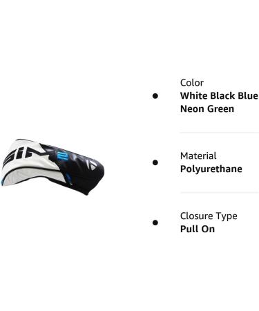 TaylorMade 2021 Golf Sim2 Driver Headcover - Black/White/Blue/Lime Neon - Buy Online on SooperMarket.com