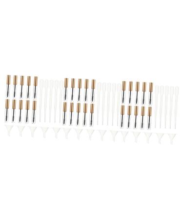PLAFOPE 60 Pcs Mascara Empty Tube Empty Mascara Vial Refillable Eyeliner Tube Lash Cosmetics Funnel Plastic