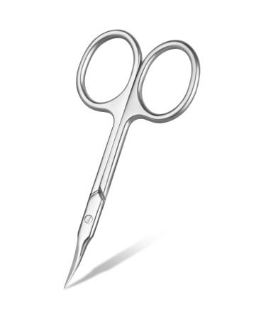 LOPHE Nail Scissors Professional Stainless Steel Cuticle Scissors Sharp Dead Skin Scissors Multipurpose Beauty Scissors for Finger & Toe Nails Dead Skin Nose Hair Eyelash Eyebrow Trimming