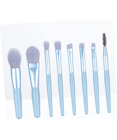 Gogogmee 8pcs Powder Brush Eyeshadow Makeup Brushes Makeup Brush for Woman Cosmetic Face Brushes Wooden Blue - Buy Online on SooperMarket.com