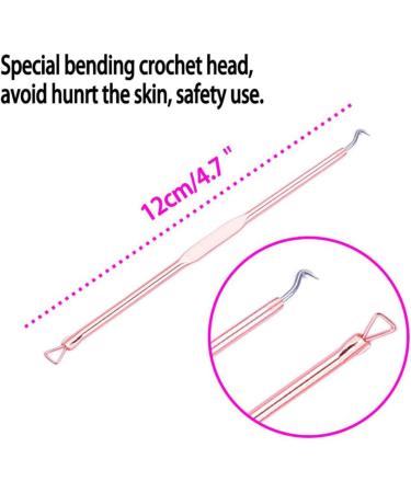4PCS/SET Blackhead Removal Tool Pimple Cleansing Tool Kit Stainless Steel Acne Pimple Extractor Acne Remover Tool With Box(Rose Gold) pimple extractor - Buy Online on SooperMarket.com