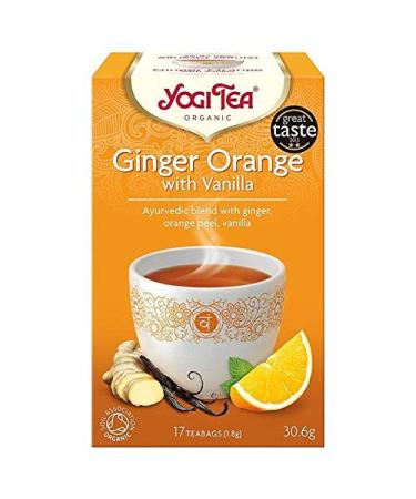 Yogi Tea Organic Ginger Orange with Vanilla Tea Bags 17 per Pack