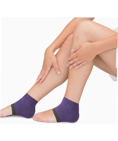 HAPINARY 5 Pairs Moisturizing Socks Heel Sleeves Feet Lotion Slipper Socks Silicone Gel Foot Lotion Cracked Heel Socks Summer Socks Gel Sock Anti Slip Socks Foot Protector Purple Cotton - Buy Online on SooperMarket.com