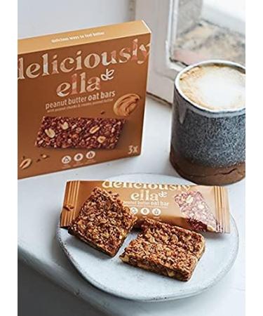 Deliciously Ella Peanut Butter Oat Bars - Gluten-Free & Vegan Snack (50g, 16 Bars) - Buy Online on SooperMarket.com
