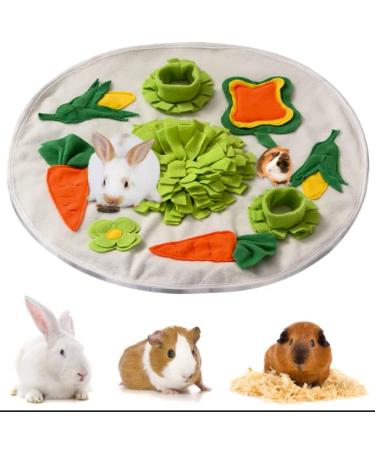 Snuffing carpet: rabbits sniffing mat guinea pig toys intelligence toys rabbits food searching to train