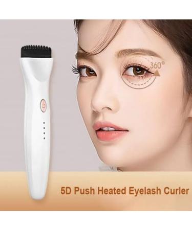 FYOBOT 5D Push Heated Eyelash Curler 3 Modes Electric Eyelashes Eyelash Grafting Long Lasting Makeup Tool Hot Viewer Black - Buy Online on SooperMarket.com