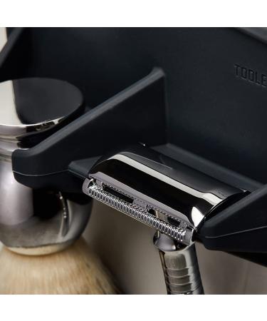 Tooletries Maverick Silicone Razor Brush Holder - Safety Razor Stand for Prolonged Shaving Brush Life (Charcoal) - Buy Online on SooperMarket.com