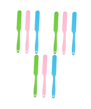 Minkissy silicone hair removal rod cosmetics spatula non-stick powder turners non-stick powder turners hair wax removal beauty tools silicone spatula body wax pebble angel household flippers