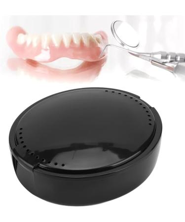 Denture Container | Easy to Clean Lightweight & Portable | Eco-Friendly Solution for the Elderly (Black) - Buy Online on SooperMarket.com