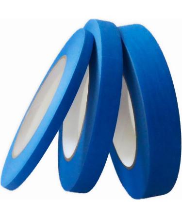 DOAY Blue Painters Tape 1/4 1/2 3/4 x 60 Yard - Multi Size Pack - Multi Surface Use - 3 Rolls 1/4 1/2 3/4 x 60 Yards (Multi Size Pack)