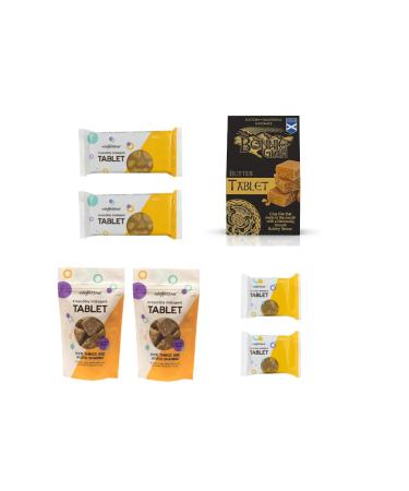Handmade Traditional Scottish Tablet Gift Box - Bonnie Glen Tablet Irresistibly Indulgent Tablet - Artisanal Premium Quality Scottish Favourite Creamy Gift idea Christmas Selection Box