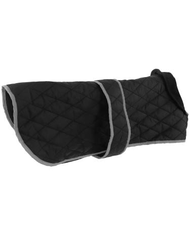 Entatial pet warm jacket versatile plush lining windproof adjustable buckle dog coat for cold weather for large dogs (XXL)