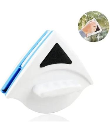 Septpenta Magnetic Glass Cleaner Triangular Design Powerful Magnet Blue Double Sided Glass Scraper Energy Saving Won'T Scratch Glass Suitable for Single Glazed Windows - Buy Online on SooperMarket.com