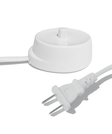 Toothbrush Charger Base Compatible with Oral b Braun Round Head Electric Toothbrush Model 3757 Replacement Charger Power Cord Portable Travel 110 V Waterproof Inductive Charging Base by Zuikn