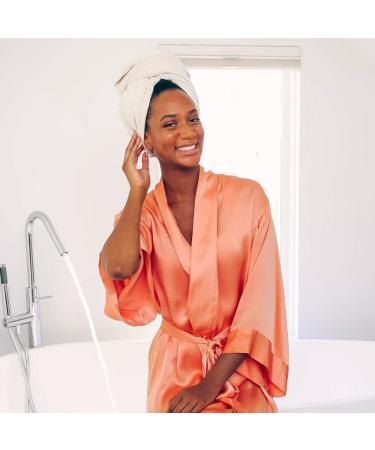 AQUIS Original Waffle Hair Towel - Ultra Absorbent Dark Grey Microfiber Towel for Thick Hair - Buy Online on SooperMarket.com