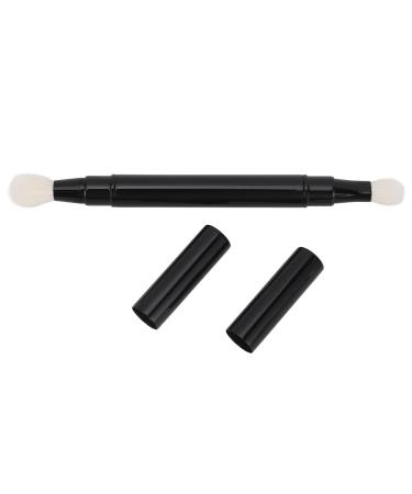 gernie Eyeshadow Brush Double Ended Eye Shadow Brush Retractable Eye Makeup Brushes Portable Eyeshadow Smudge Brush Foundation Makeup Applicator with Cap for Blending Eye Shadow Liner