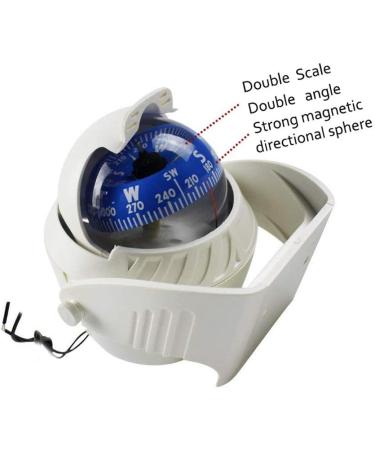 Flush Mount Boat Compass with Light | Marine Navigation Electronic Compass for Boat & Car - Blue - Buy Online on SooperMarket.com