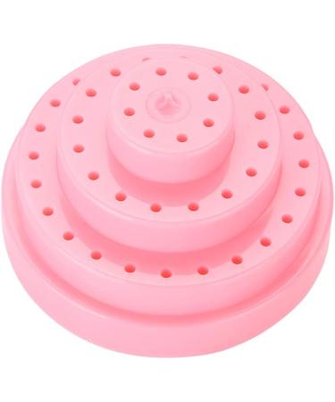 Nail Drill Holder Plastic 48 Holes Display Organizer Box Pink Blue Orange White for Salon (Pink) - Buy Online on SooperMarket.com