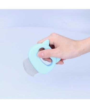 Cat Grooming Comb Moderately Bent Comfortable Grip Durable Cat Shell Comb Environmentally Friendly for Dog for Cat(blue) - Buy Online on SooperMarket.com