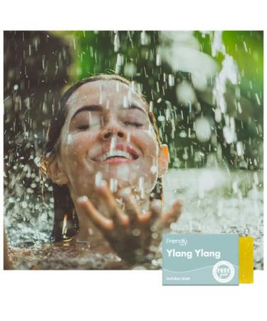 Natural Ylang Ylang Bath Soap 3.35 oz | Luxurious Aromatic Skincare for All Skin Types | International Shipping Available - Buy Online on SooperMarket.com