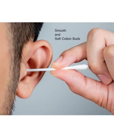 400 Count Biodegradable Wooden Cotton Swabs | Organic Double Tipped Ear Buds for Ear Wax Removal Crafts & Cleaning - Buy Online on SooperMarket.com