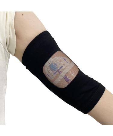 WXFEXIA PICC Line Cover with Mesh Viewing Window Breathable Upper or Lower Arm Line Sleeve Comfort Cast Protector (M)
