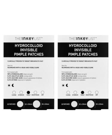 The INKEY List Hydrocolloid Invisible Pimple Patches Duo Clear