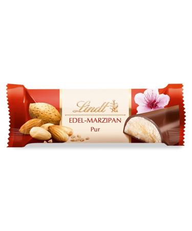 Lindt Chocolate Marzipan Bar | 25 x 50g Counter Display | 1250g Pure Marzipan & Dark Chocolate | Premium Chocolate Gift - Buy Online on SooperMarket.com