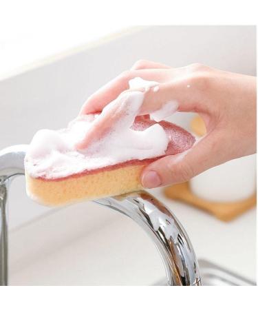 4pcs Kitchen Cleaning Sponges Multi-Functional Cloud Sponge Washing Cloth Car Washing Glass Washing Pads Sponges Red - Buy Online on SooperMarket.com