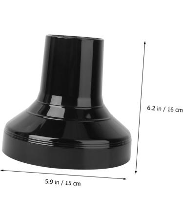 Baluue 3 Pcs Hair Styling Hood Protective Cover Salon Hair Dryer Cover Hair Dryer for Curly Black Abs 16x15cmx3pcs Blackx3pcs - Buy Online on SooperMarket.com