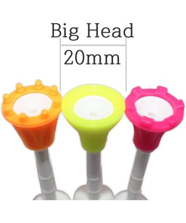BIRDIE79 Upgraded Premium Big Head Silicone Golf Tees 3-1/4 Height Adjustable - Tee Off with Greater Consistency - Excellent Durability - Golf Tee Hanger - 1 Pack (9 Tees + 2 Figures) - Buy Online on SooperMarket.com