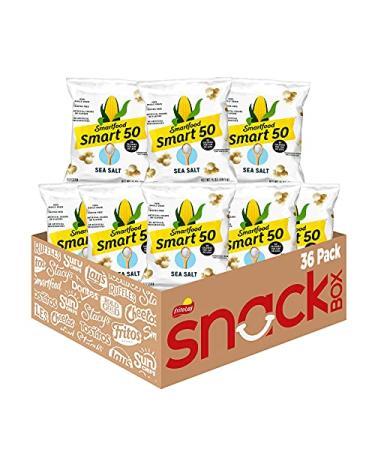 Smart50 Popcorn Sea Salt 0.5oz Bags (Pack of 36)