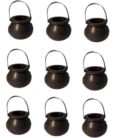 OFFSCH 9 Pcs Large Cooking Pot Halloween Candy Holder Mini Halloween Pumpkin Bucket Black Halloween Candy Bowl Halloween Candy Stands Cauldron Halloween Pendants Decorations Props Skull - Buy Online on SooperMarket.com