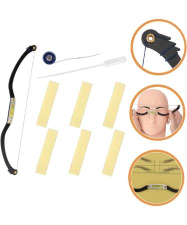 FOYTOKI Measuring Ruler 1 Set Arch Embroidery Eyebrow Ruler Portable Eyebrow Ruler Eyebrow Mapping Tool Alloy Level Ruler - Buy Online on SooperMarket.com