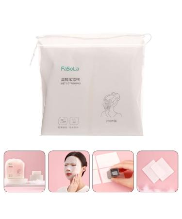 Beaupretty Cotton Makeup Pads - 200pcs Facial Cleaning & Makeup Remover Pads | Compressed Sponges for Easy Use - Buy Online on SooperMarket.com