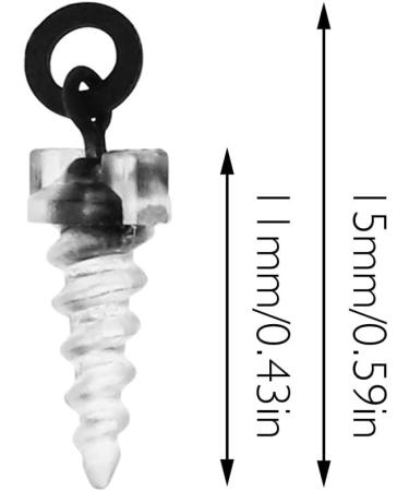 50 Pieces Fishing Bait Screws Replacement - Pop Up Pegs for D Rigs Chod Rigs Blow Back Rigs - 15mm/0.59in Fishing Accessories - Buy Online on SooperMarket.com