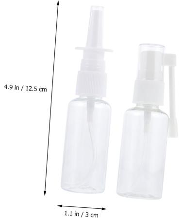 Healeved 4 Pcs Nasal Spray Bottle Set - Fine Mist Sprayer Small Plastic Bottles for Nose Cleaning - Buy Online on SooperMarket.com