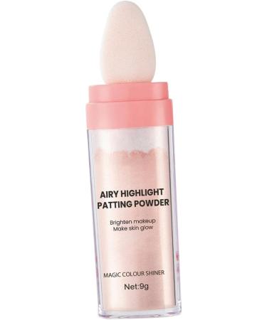 predolo Highlighter Powder Glow Brightener Face Blusher Patting Powder Smooth Loose Powder Setting Powder Shimmer and Shine for Makeup Pink - Buy Online on SooperMarket.com