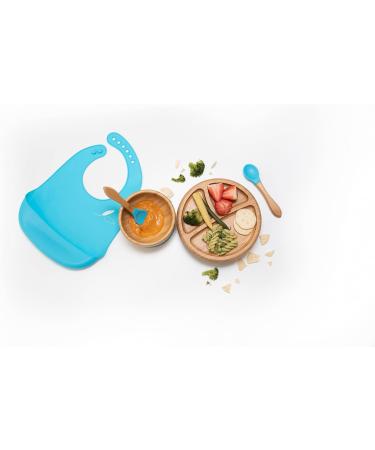 Love Earth Bamboo Baby Weaning Set - 5 Piece Eco-Friendly Set for Babies 3 Months to 6 Years - Green - Buy Online on SooperMarket.com