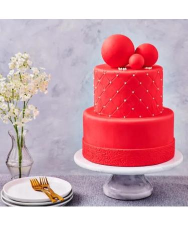 Funcakes Roll Fondant Fire Red 250g - Easy to Use Smooth & Flexible Cake Decoration | Halal Kosher Gluten-Free - Buy Online on SooperMarket.com