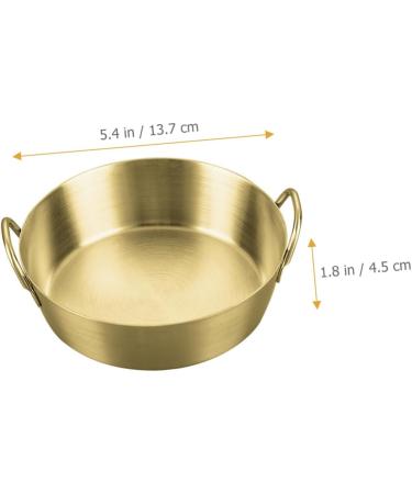 Alipis Amphora Snack Plate Tomato Stainless Steel Round re-usable 13.7x12.2CM Gold - Buy Online on SooperMarket.com