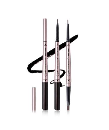 Vtrem Double-Headed Eyebrow Pencil - Waterproof Smudge-Proof Long-Lasting Fine Carving Eyebrow Pen (2# Light Coffee) - Perfect for Natural Eyebrows | International Shipping - Buy Online on SooperMarket.com