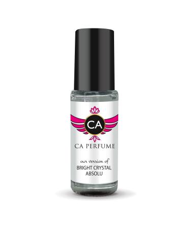 CA Perfume Impression of Bright Crystal Absolu For Women Replica Fragrance Body Oil Dupes Alcohol-Free Essential Aromatherapy Sample Travel Size Concentrated Long Lasting Roll-On 0.14 Fl Oz/4ml-X1