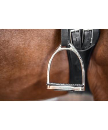 Equinate Stirrups Luna 10cm Stainless Steel | Anti-Slip Rubber Tread | Durable for Adults & Children | Set of 2 - Buy Internationally - Buy Online on SooperMarket.com