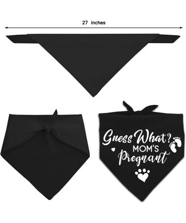 Pregnancy Announcement Dog Bandana Set for Dog Lovers - Gender Reveal Photo Prop and Pet Scarf Decorations - Pack of 2 - Buy Online on SooperMarket.com
